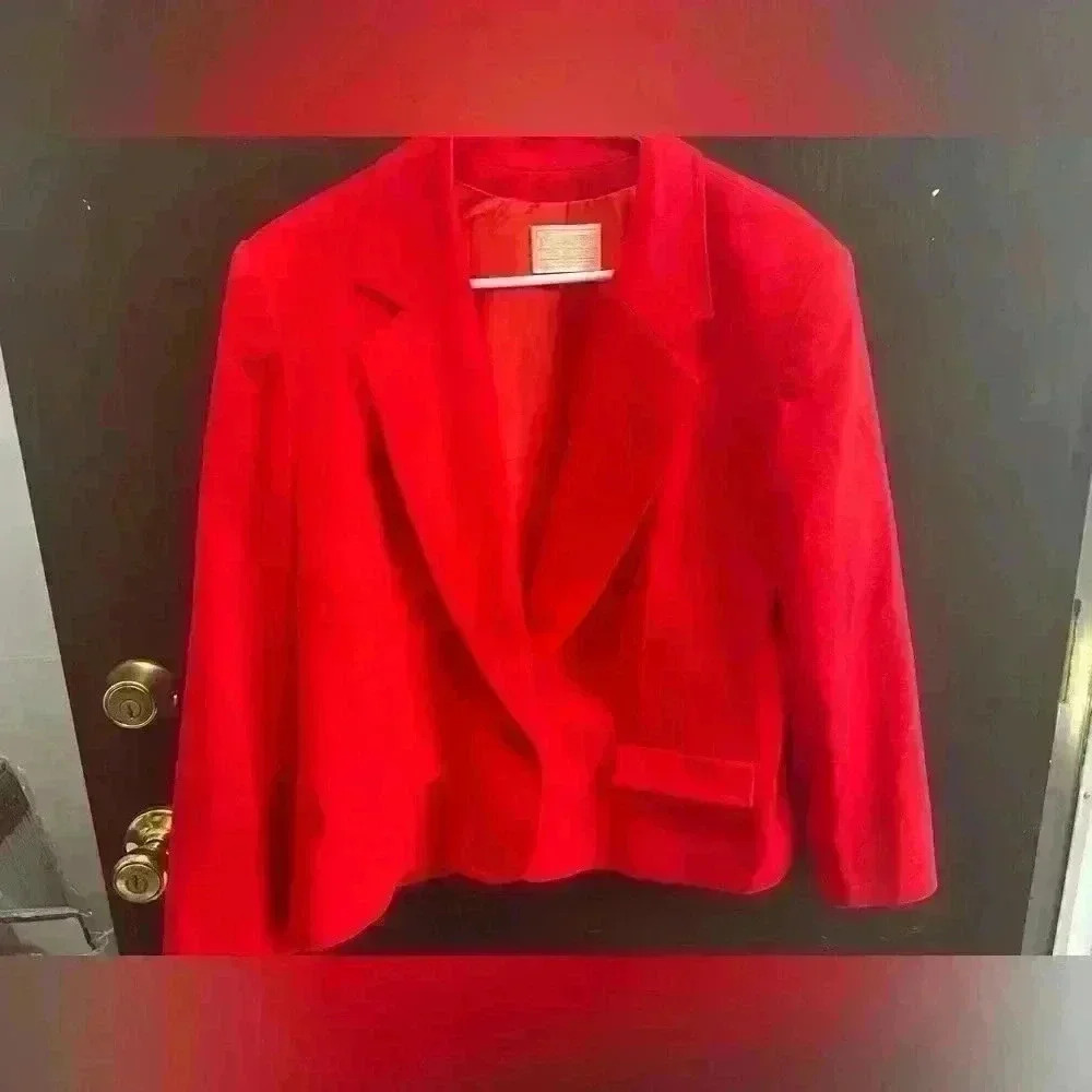 Pendleton Red Blazer - Picture 2 of 6